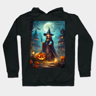 Halloween Scene - Witch Hoodie